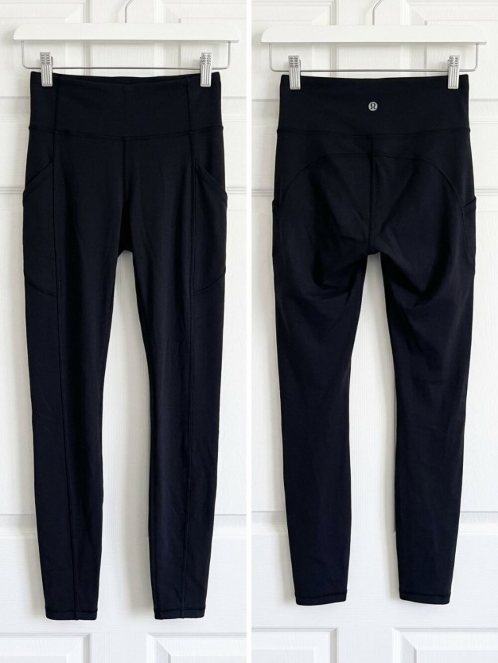 lululemon Fast and Free High-Rise Leggings with Pockets | Size 4 | Black